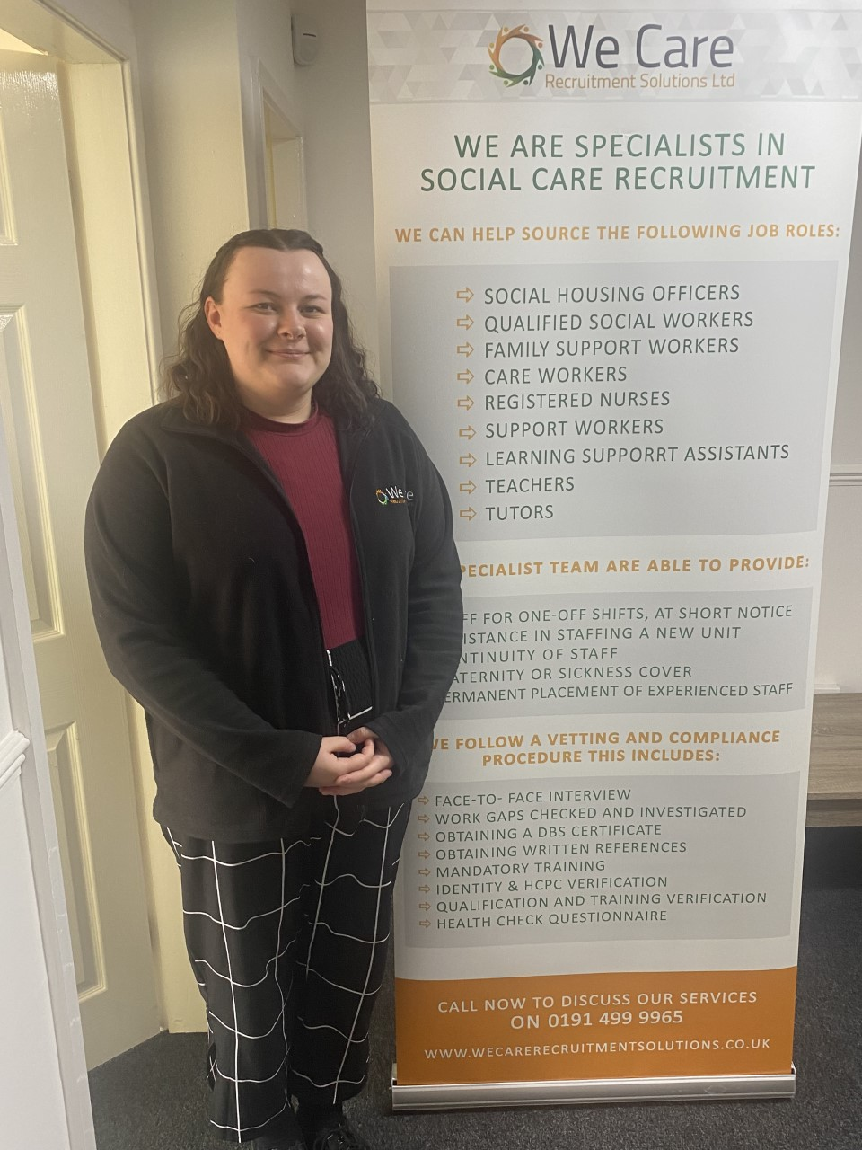 Apprenticeship success for Rhianna with We Care Recruitment - Springboard